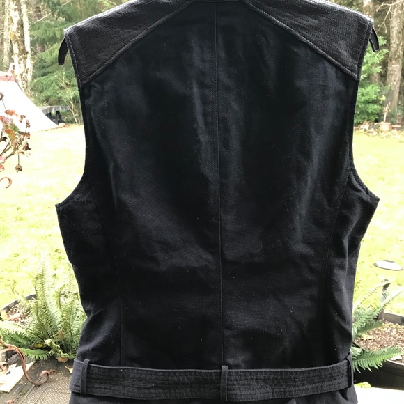 NEW Lucky Brand Womens Black Moto Vest - Picture 3 of 5